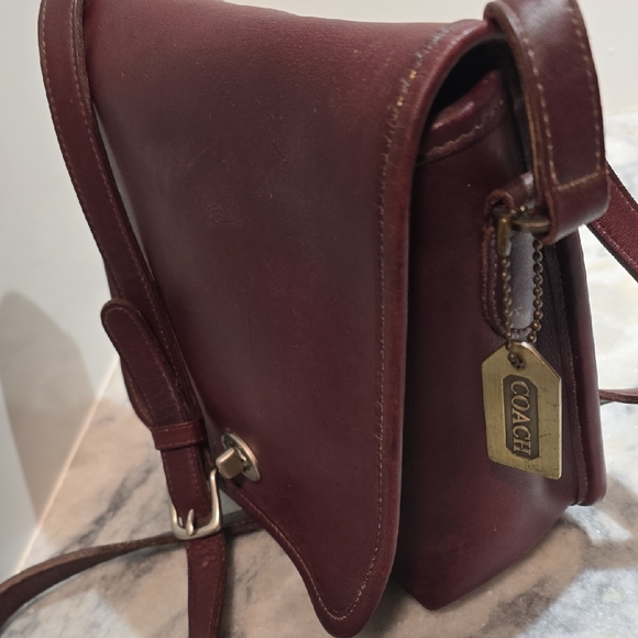 Coach Rich Dark Brown Vintage Leather Shoulder/Crossbody Bag - Picture 3 of 15